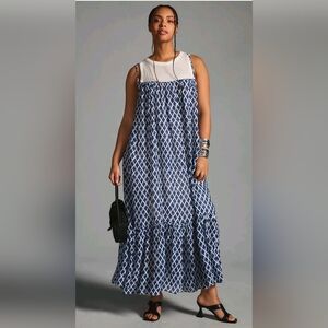 Maeve Anthropologie Twofer Lined Tank Dress